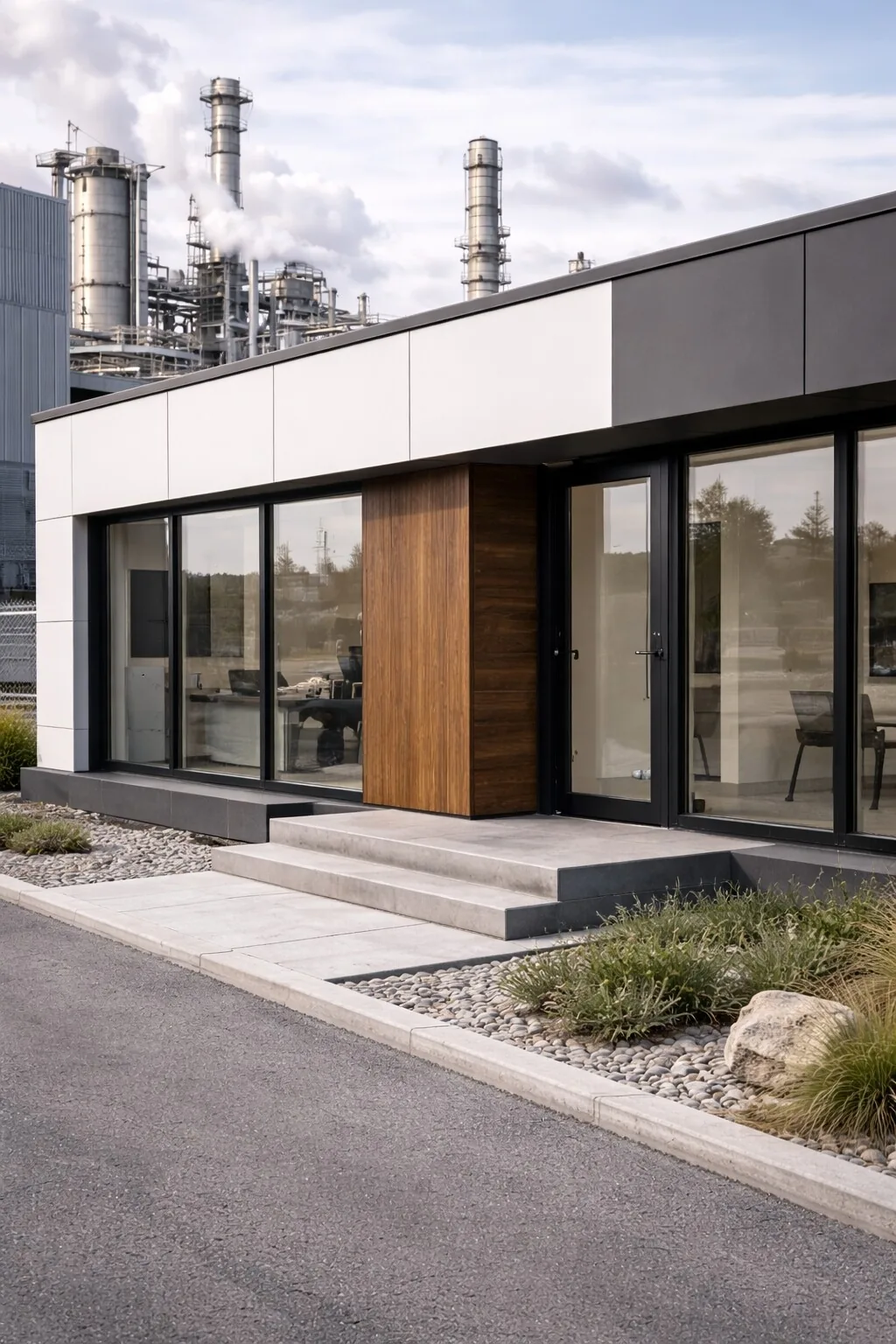 ENKÖ · Edificio modular industrializado con envolvente de alto rendimiento